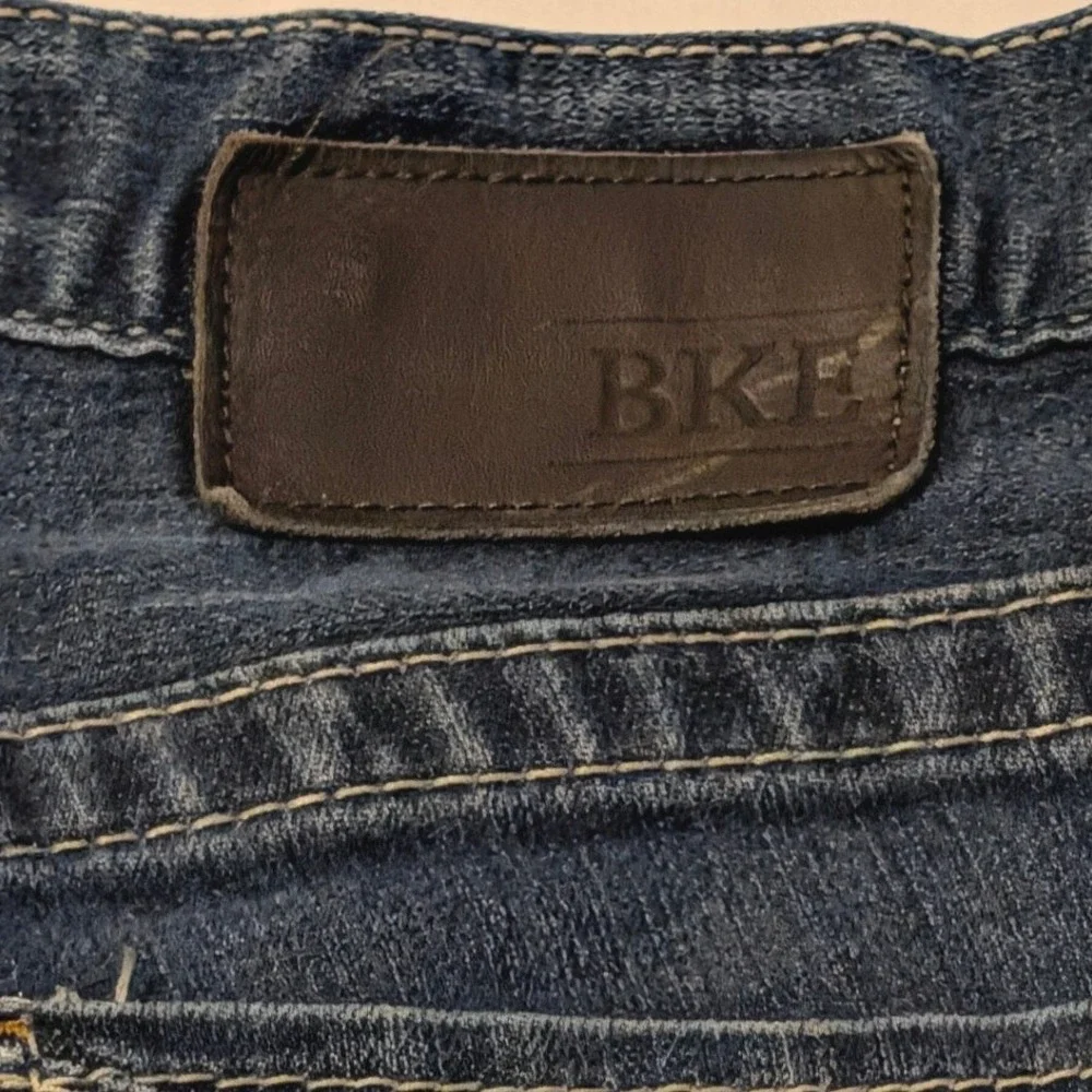 BKE Asher Mens Dark Wash Slim Straight Denim Jeans Size 30R BMC3300R KOOL